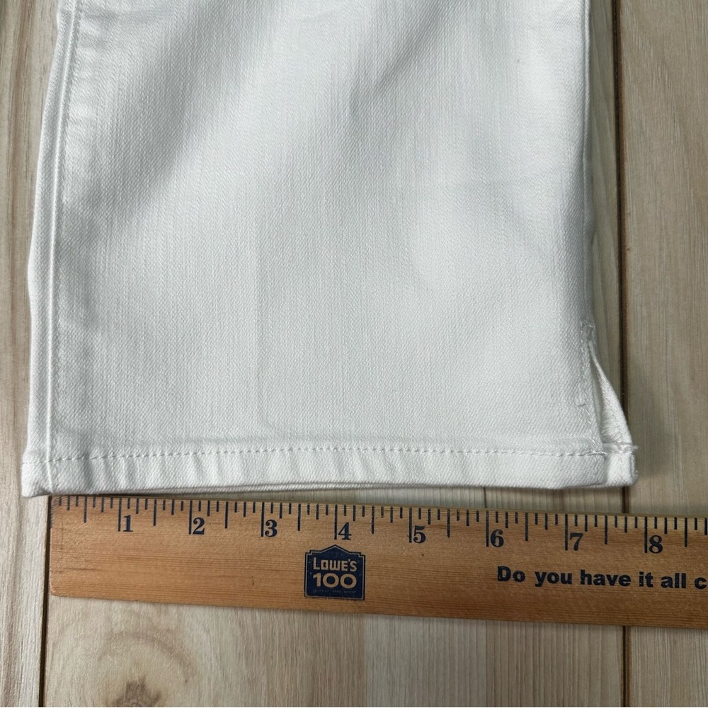 NYDJ Capri Double Snap With Slide Slit Size 14 Optic White Style# MCWDCP8011 New - Picture 2 of 13